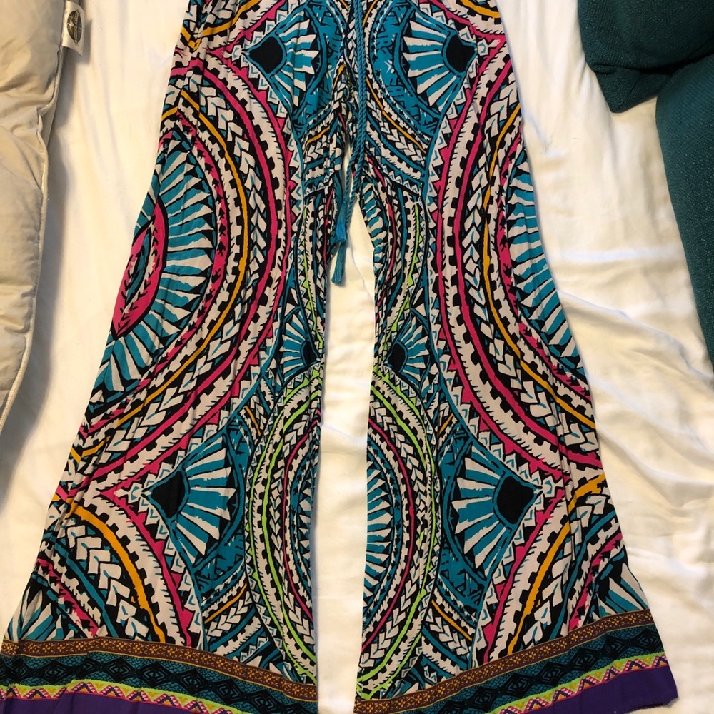 Hippie Colorful Bell Bottom Comfortable Flow Pants